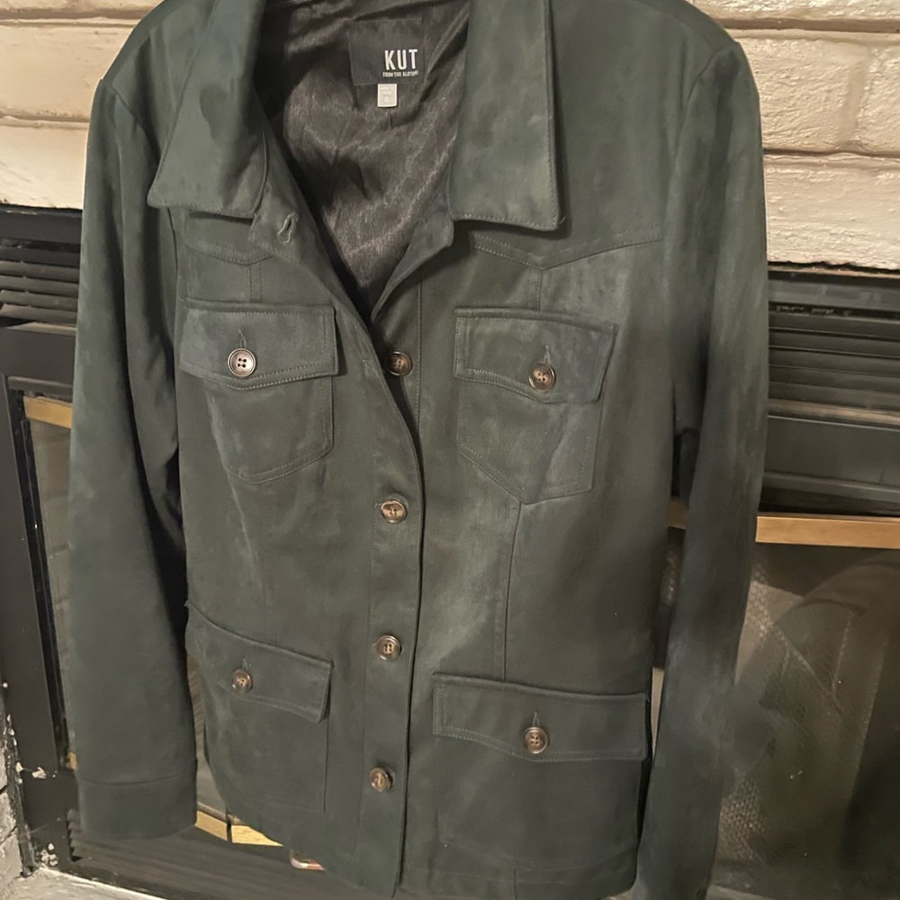Kut from the Kloth Dark Green Utility Jacket